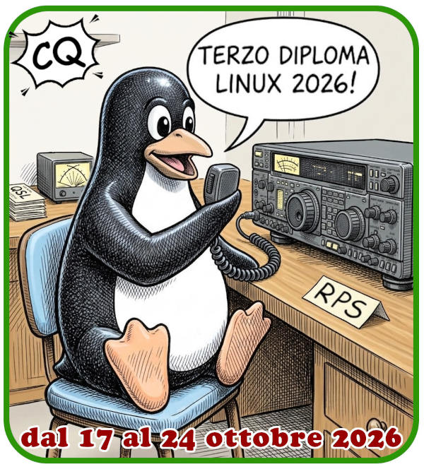 Logo del terzo Diploma GNU/Linux 24 ottobre 2026