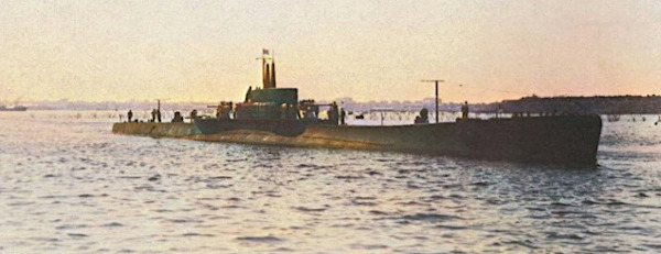 Il sommergibile Pietro Micca in navigazione nel 1936